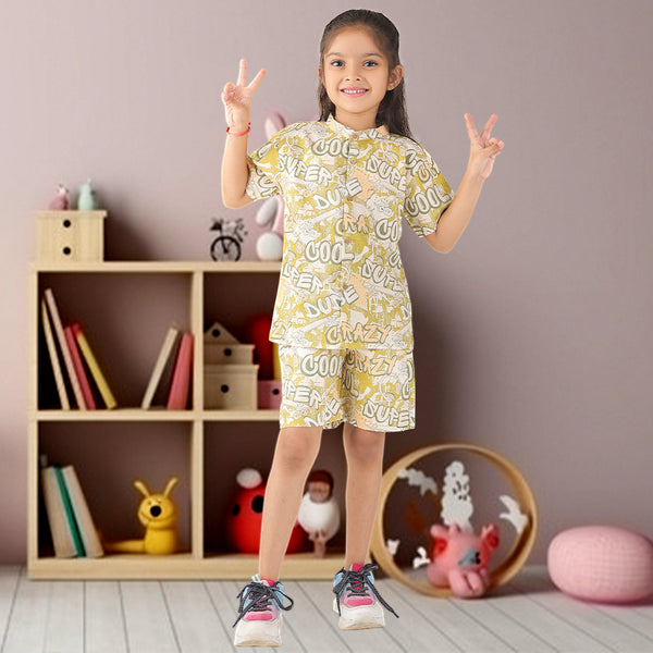 Cool Dude Printed Co-ord Set - Green