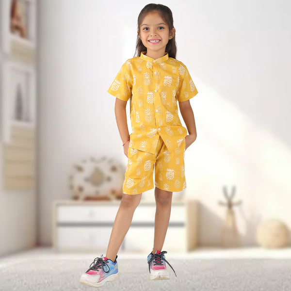 Tropical Pineapples Printed Co-ord Set